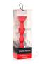 Bloomgasm Beaded Bloom 9x Rechargeable Silicone Beaded Rose Anal Vibrator - Red